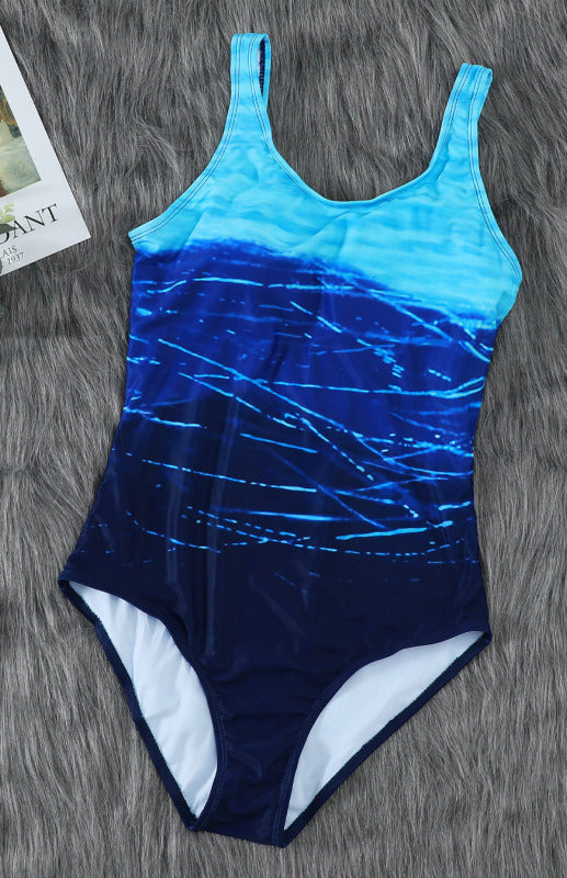 Blue Zone Planet |  Cross Back One Piece Swimsuit Summer Swimsuit Beachwear BLUE ZONE PLANET