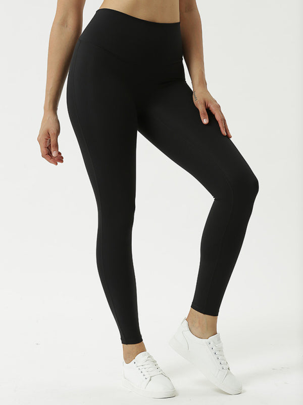 Blue Zone Planet | Women High Elasticity Knit Leggings-[Adult]-[Female]-Black-XS-2022 Online Blue Zone Planet