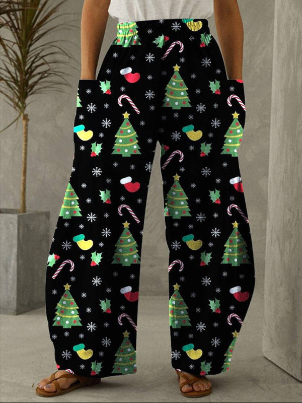 Blue Zone Planet | SEO-Optimized Title:
Festive Knit Christmas Gnome Print Pants-TOPS / DRESSES-[Adult]-[Female]-Pattern1-S-2022 Online Blue Zone Planet