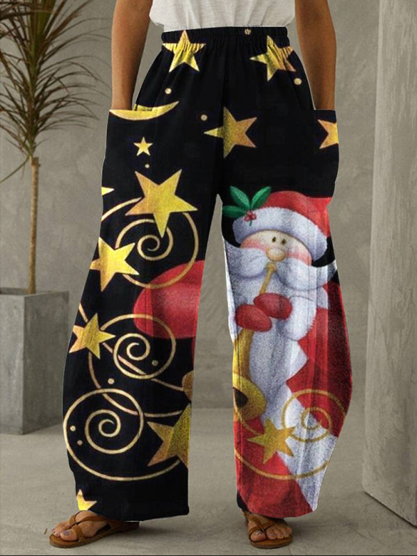 Blue Zone Planet | SEO-Optimized Title:
Festive Knit Christmas Gnome Print Pants-TOPS / DRESSES-[Adult]-[Female]-Pattern2-S-2022 Online Blue Zone Planet