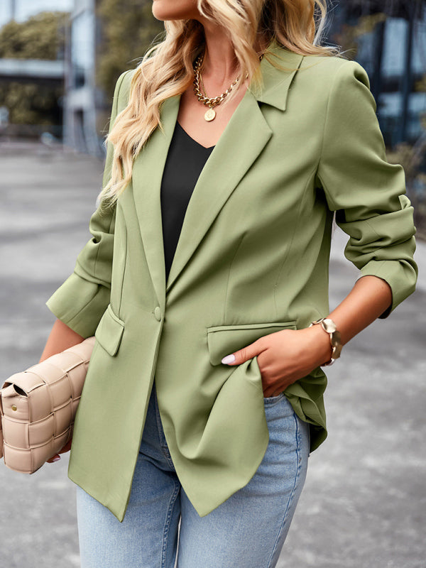 Women's casual long-sleeved small suit jacket kakaclo