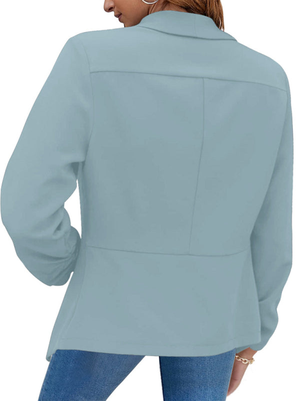 Blue Zone Planet | coat double-layer suit lapel small suit BLUE ZONE PLANET