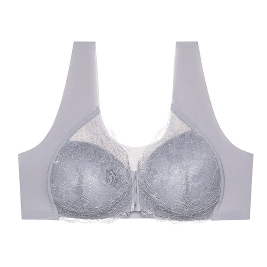 Temptation hot girl lace steel ring tube top slim sexy underwear-[Adult]-[Female]-Grey-S-2022 Online Blue Zone Planet