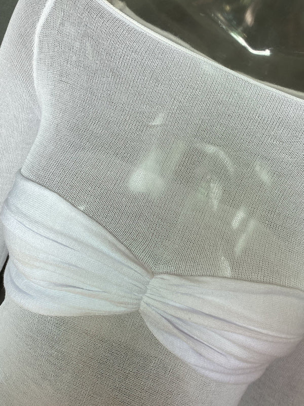 New Fashion Women's Clothing Lightweight See-Through Neck T-Shirt Top kakaclo