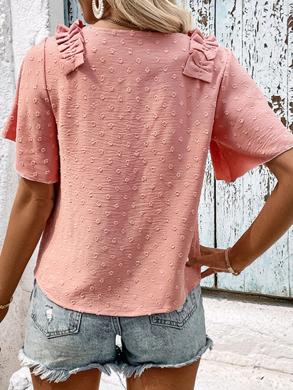 Ladies Pink Shirt Design Sense Shirt BLUE ZONE PLANET