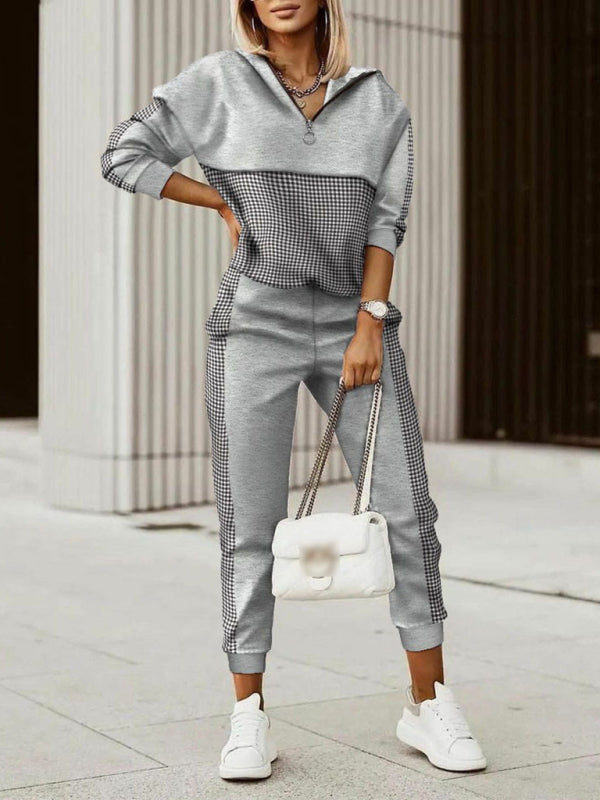 Printed long-sleeved trousers set High-quality sweater set kakaclo