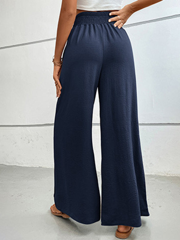 Blue Zone Planet |  New solid color flared wide-leg pants BLUE ZONE PLANET