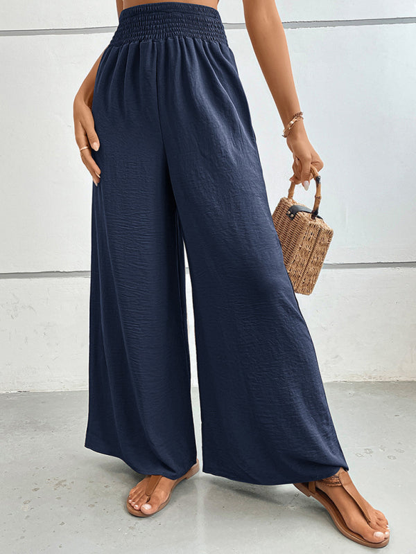 Blue Zone Planet |  New solid color flared wide-leg pants BLUE ZONE PLANET