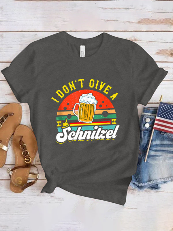 Blue Zone Planet |  BEER Oktoberfest Oktoberfest short-sleeved T-shirt BLUE ZONE PLANET