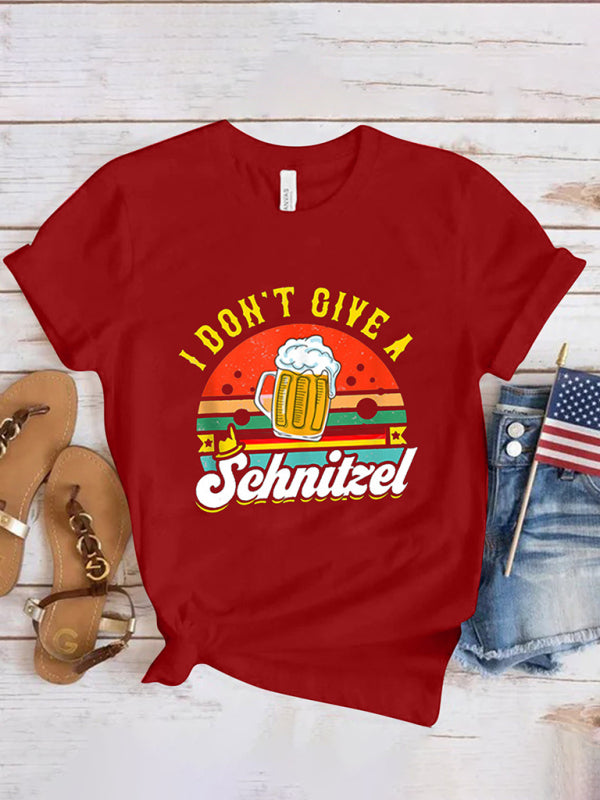 Blue Zone Planet |  BEER Oktoberfest Oktoberfest short-sleeved T-shirt BLUE ZONE PLANET