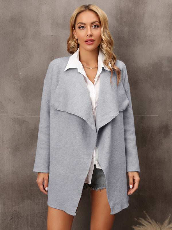 Blue Zone Planet | New women's long section personality temperament OL Tongle knitted coat-TOPS / DRESSES-[Adult]-[Female]-2022 Online Blue Zone Planet