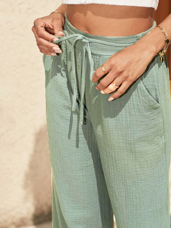 Blue Zone Planet | style loose elastic pleated able pants BLUE ZONE PLANET