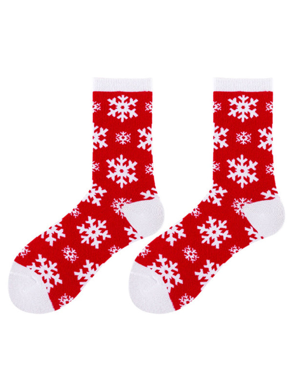 autumn and winter Christmas mid-calf socks Christmas socks-[Adult]-[Female]-Pattern10-FREESIZE-2022 Online Blue Zone Planet