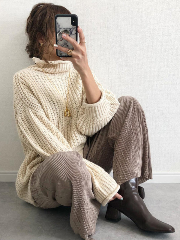 women's casual loose pullover sweater-[Adult]-[Female]-2022 Online Blue Zone Planet