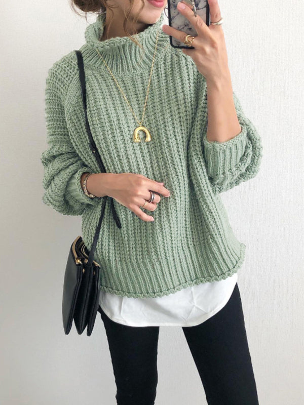 women's casual loose pullover sweater-[Adult]-[Female]-2022 Online Blue Zone Planet