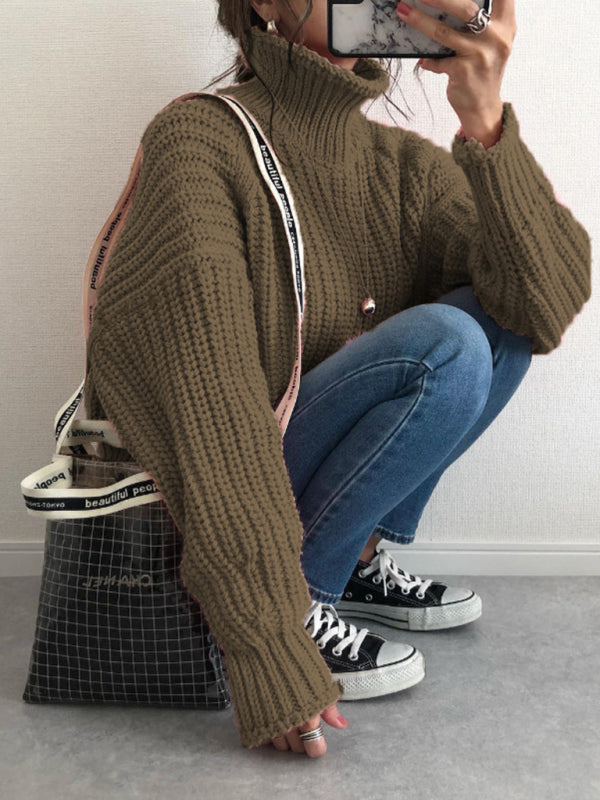 women's casual loose pullover sweater-[Adult]-[Female]-2022 Online Blue Zone Planet