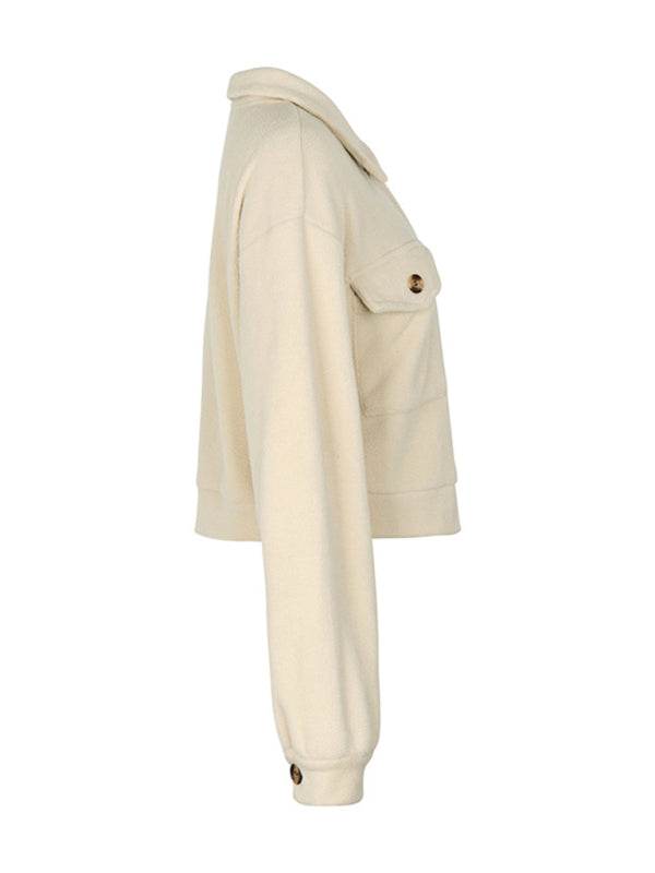 New women's color block polar fleece jacket kakaclo