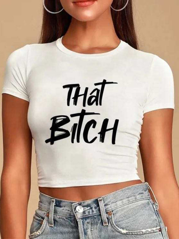 Women Casual Y2K Letter Design Crop Top-[Adult]-[Female]-Pattern4-S-2022 Online Blue Zone Planet