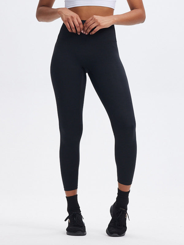 Fashionable sports yoga pants with high waist, tummy control and butt lift, peach butt fitness pants-[Adult]-[Female]-Black-S-2022 Online Blue Zone Planet