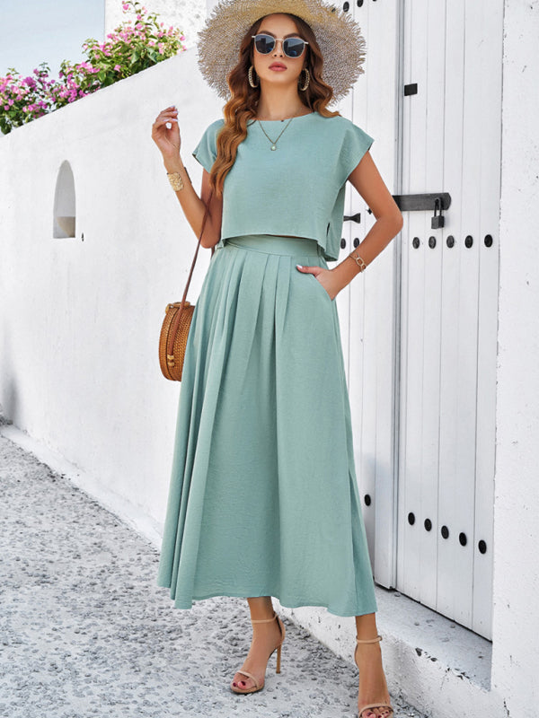 Blue Zone Planet |  spring and summer sleeveless top and long skirt suit BLUE ZONE PLANET