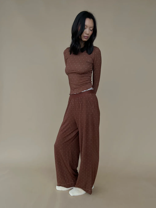 Blue Zone Planet | able long-sleeved trousers that can be worn as home suits kakaclo