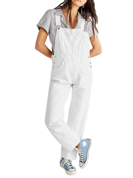 Blue Zone Planet |  style jumpsuit loose denim overalls trousers BLUE ZONE PLANET
