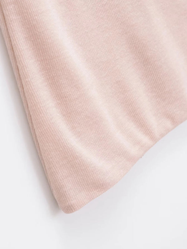 Madison's Twister One-Line Collar Solid Color Crop Top BLUE ZONE PLANET