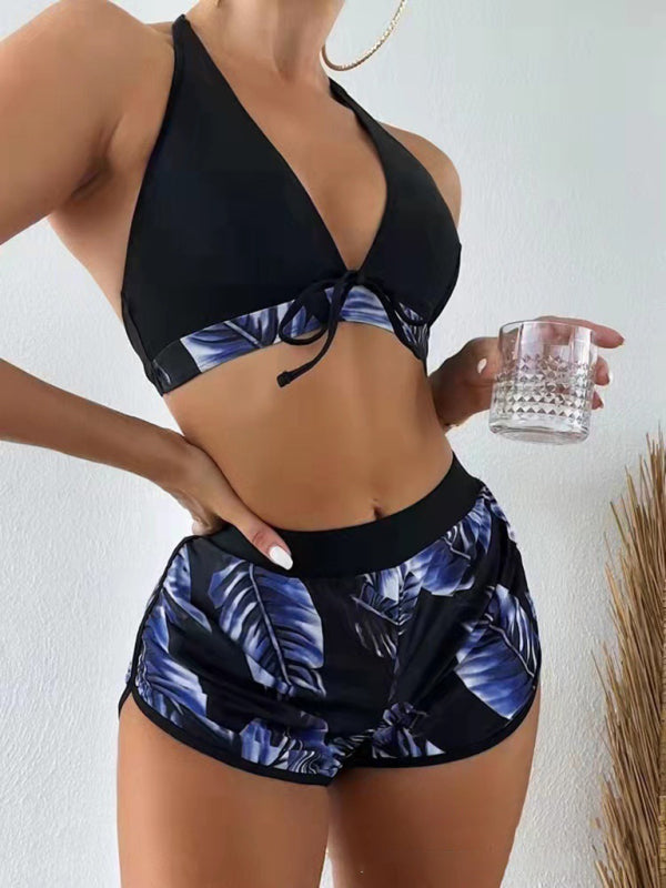 Lucy's multi-color printed bikini three-piece set-TOPS / DRESSES-[Adult]-[Female]-Pattern1-S-2022 Online Blue Zone Planet