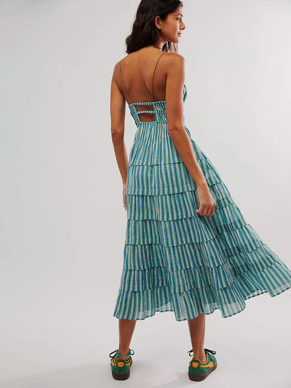 Blue Zone Planet | able strappy long dress BLUE ZONE PLANET