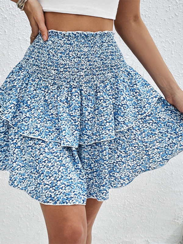 Blue Zone Planet | Floral Short Skirt BLUE ZONE PLANET