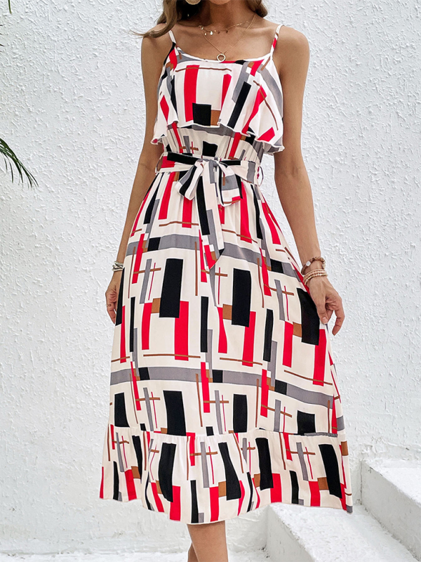 striped lace up dress Lace up knit stripe dress