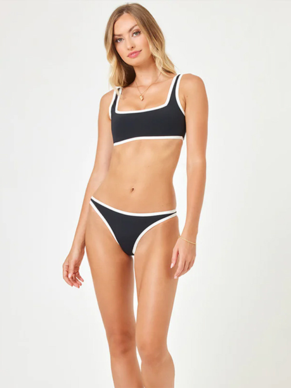 Women's bikini black and white swimsuit bikinis-[Adult]-[Female]-2022 Online Blue Zone Planet