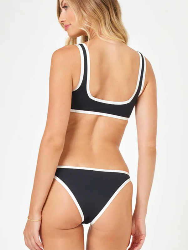 Women's bikini black and white swimsuit bikinis-[Adult]-[Female]-2022 Online Blue Zone Planet