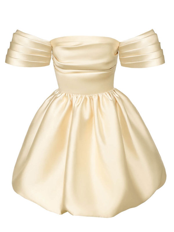 princess dresses adult Victoria's Elegant Enchantment Off-Shoulder Mini Princess Dress