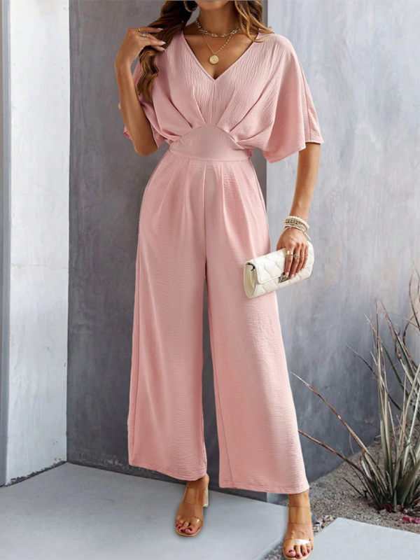 Casual Solid Bandage Asymmetrical Collar Straight Jumpsuits(4 Colors) Casual Solid Bandage Asymmetrical Collar Straight Jumpsuits(4 Colors)