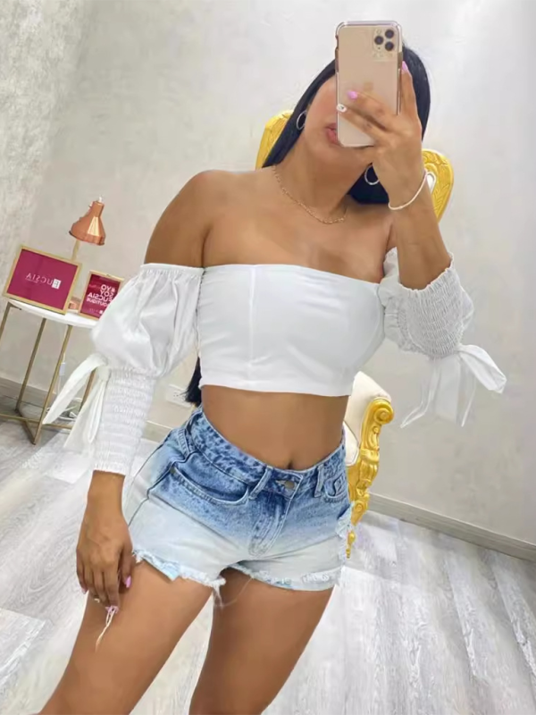 New gradient denim shorts for women high waist slimming raw edge hot pants-[Adult]-[Female]-Clear blue-S-2022 Online Blue Zone Planet