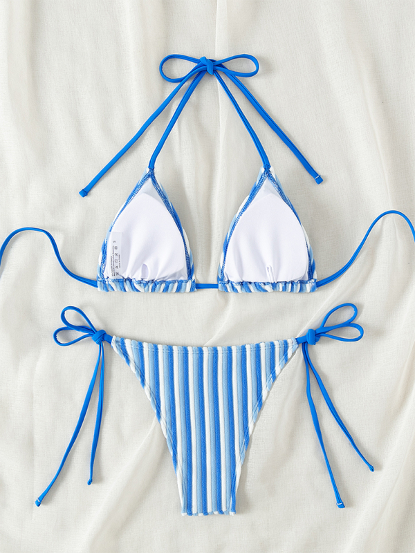 Halter neck bikini summer beach vacation swimsuit-TOPS / DRESSES-[Adult]-[Female]-2022 Online Blue Zone Planet