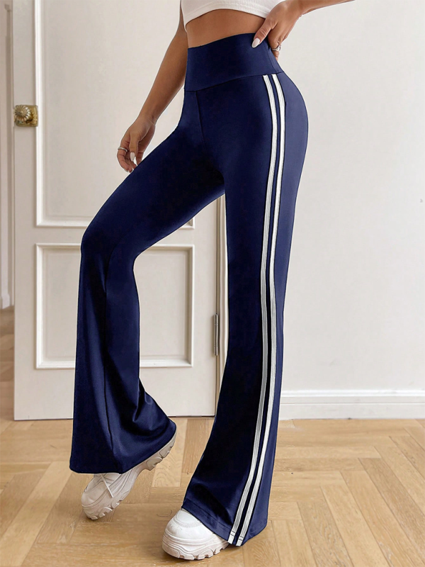 high waist drape wide leg straight bootcut trousers pants-[Adult]-[Female]-2022 Online Blue Zone Planet