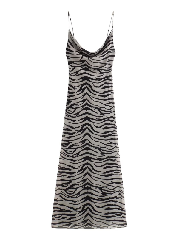 able and elegant animal print sexy backless suspender dress-[Adult]-[Female]-Black-XS-2022 Online Blue Zone Planet