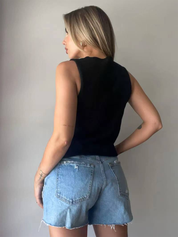 Blue Zone Planet | New sexy able and comfortable rope woolen vest-TOPS / DRESSES-[Adult]-[Female]-2022 Online Blue Zone Planet