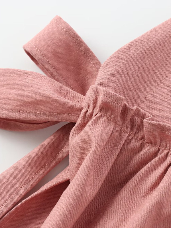 New women's wear with lace-up ruffled top-[Adult]-[Female]-2022 Online Blue Zone Planet