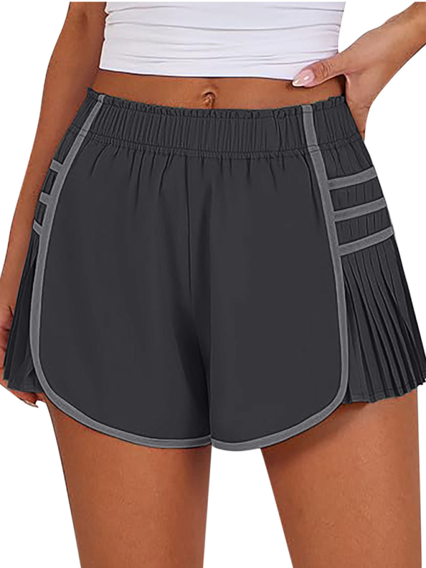 Blue Zone Planet | Ladies style sports quick-drying pleated shorts-TOPS / DRESSES-[Adult]-[Female]-2022 Online Blue Zone Planet