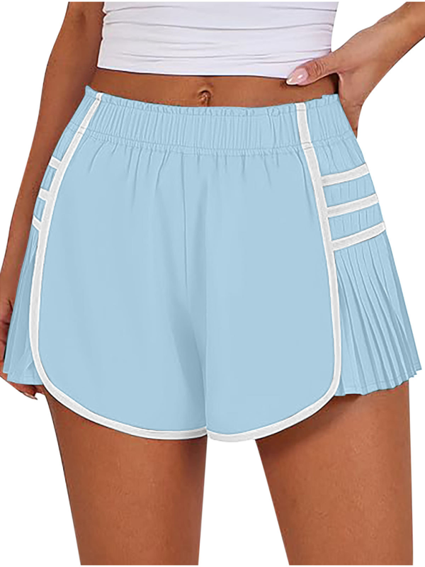 Blue Zone Planet | Ladies style sports quick-drying pleated shorts-TOPS / DRESSES-[Adult]-[Female]-2022 Online Blue Zone Planet