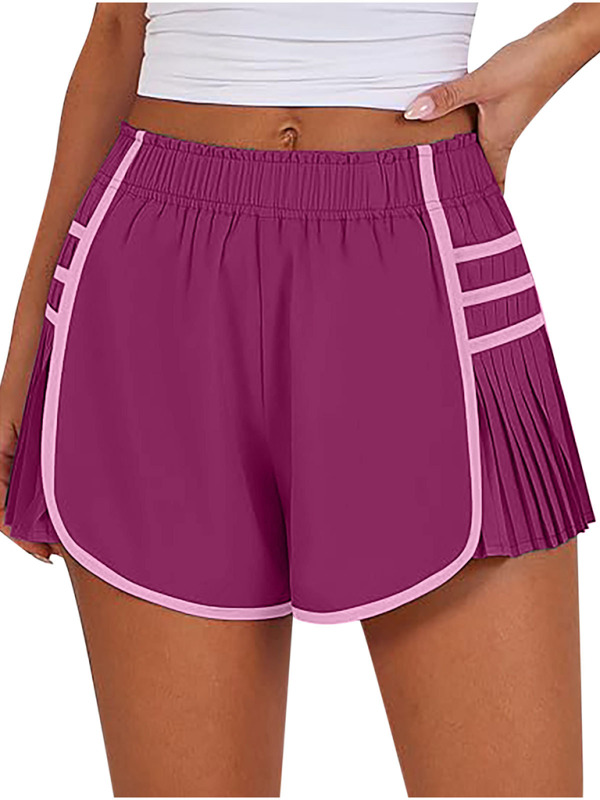 Blue Zone Planet | Ladies style sports quick-drying pleated shorts-TOPS / DRESSES-[Adult]-[Female]-2022 Online Blue Zone Planet