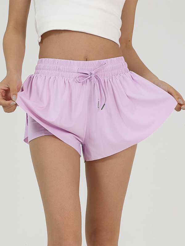 Blue Zone Planet | Sporty high elasticity and comfortable pocket tennis skirt-BOTTOMS SIZES SMALL MEDIUM LARGE-[Adult]-[Female]-Lavender-S-2022 Online Blue Zone Planet