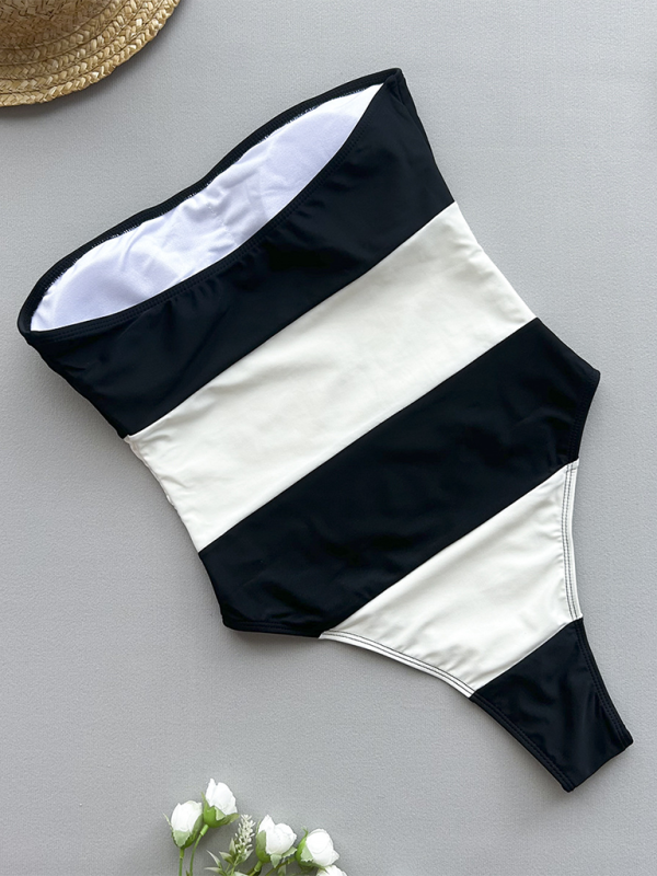 Blue Zone Planet | Nina's Striped One-Piece Swimsuit-TOPS / DRESSES-[Adult]-[Female]-2022 Online Blue Zone Planet