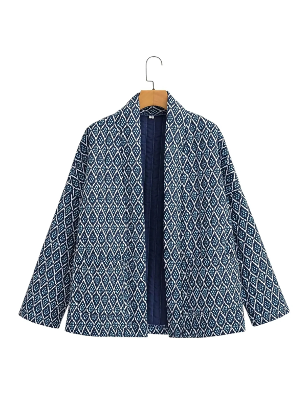 Blue Zone Planet | Lily's Ethnic Style Quilted Thin Coat-TOPS / DRESSES-[Adult]-[Female]-2022 Online Blue Zone Planet