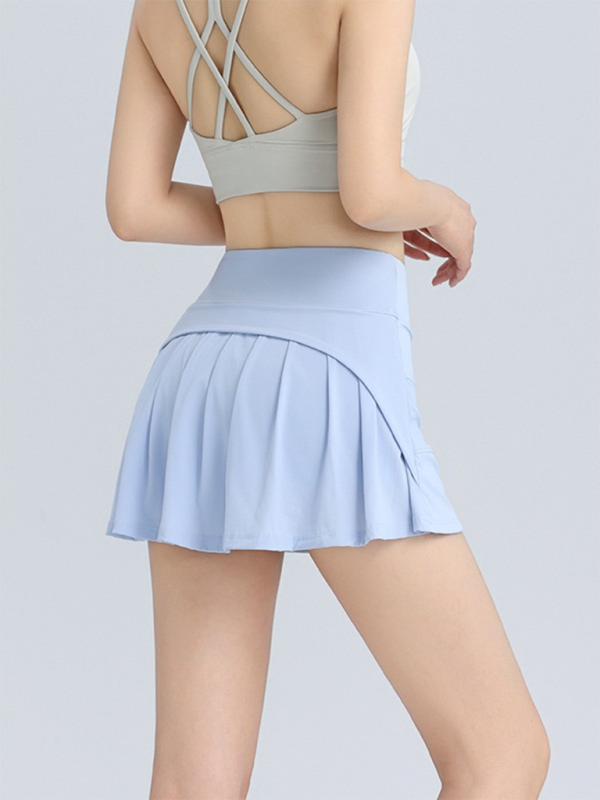 Blue Zone Planet | Amber's High Waist Hip A-line Sporty Mini Skirt-TOPS / DRESSES-[Adult]-[Female]-Blue-S-2022 Online Blue Zone Planet