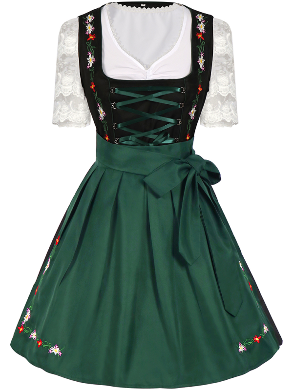 green emerald velvet dress Amazon.com: Dirndl Trachten Haus 3-Piece Long German Party Oktoberfest Dress  (2) : Clothing, Shoes & Jewelry main image 0