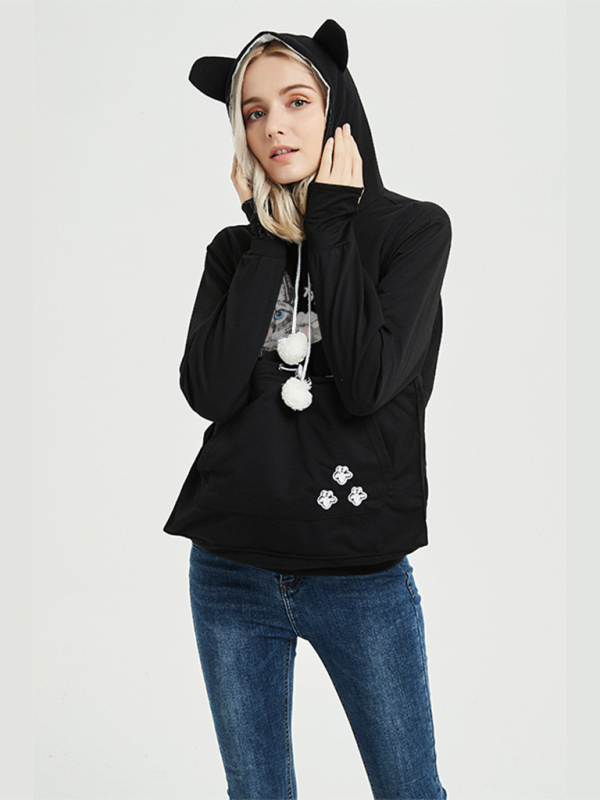 arrival big pocket hooded sweatshirt star sweatshirt-[Adult]-[Female]-2022 Online Blue Zone Planet